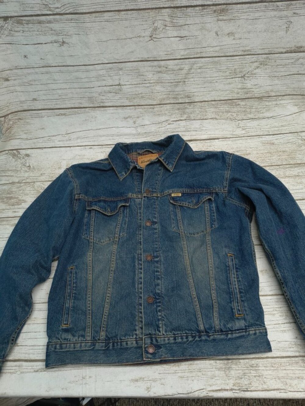 Levi Strauss Flannel Lined Denim Jean Jacket Men